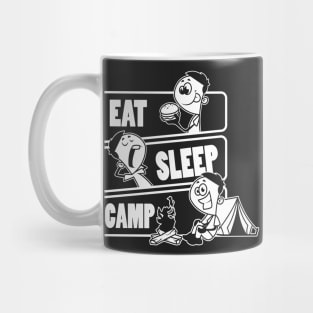 Eat Sleep Camp Repeat - Funny Camping Tent Gift design Mug